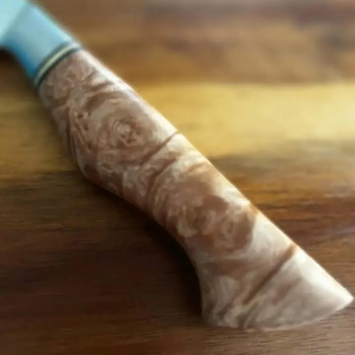 Damast Universalmesser - Bergahorn Griff