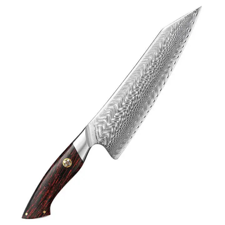 Damast Chefmesser - Tigerwood Griff